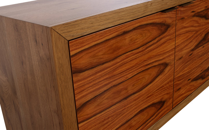 Rustic Hickory & Rosewood Credenza