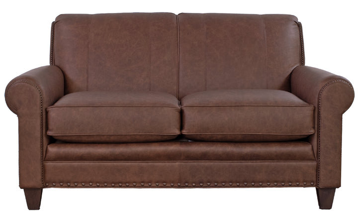 Smith Brothers Leather Loveseat