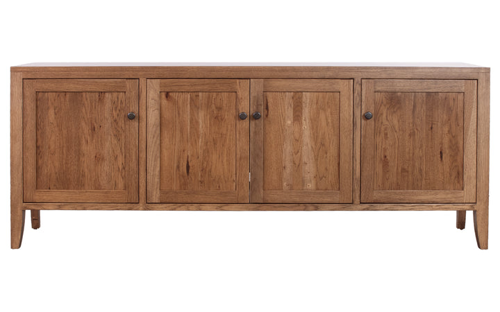 Rustic Hickory TV Console