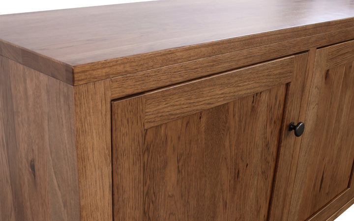 Rustic Hickory TV Console