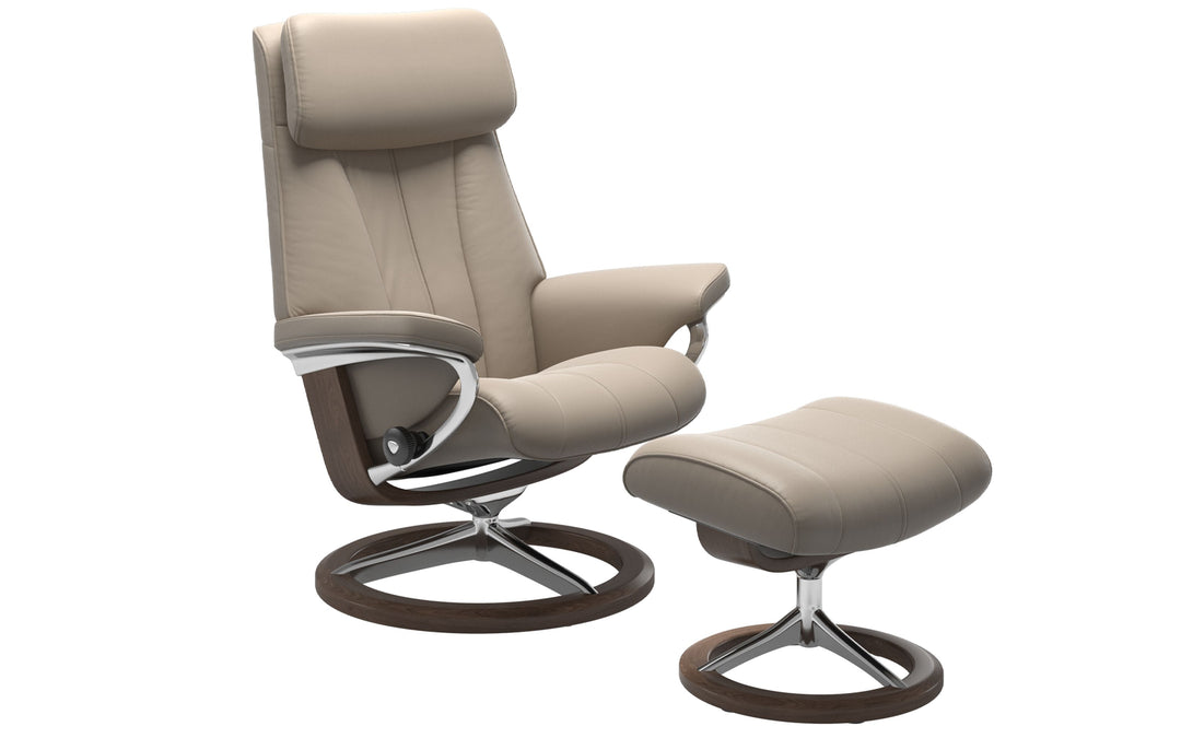 Ekornes Stressless Paul Leather Recliner & Ottoman - Large