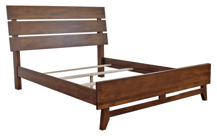 Brown Maple Queen Bed