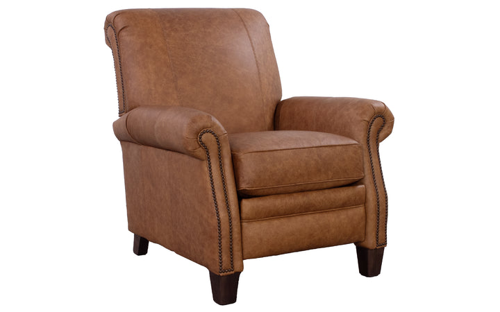 Smith Brothers Leather Push-Back Recliner