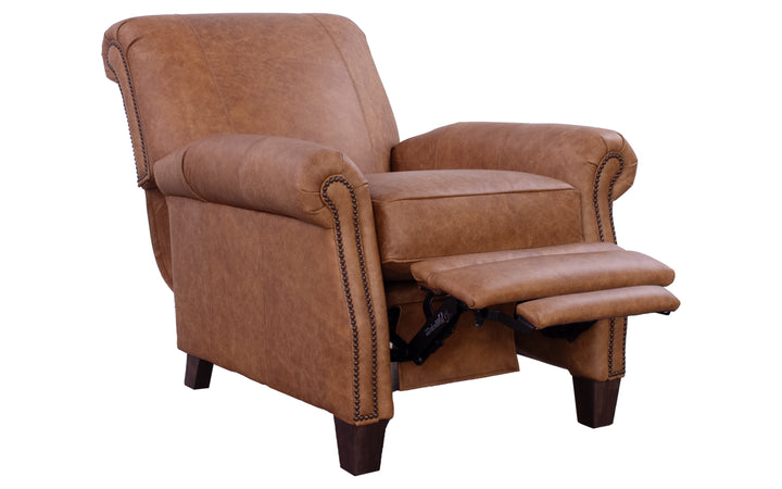 Smith Brothers Leather Push-Back Recliner