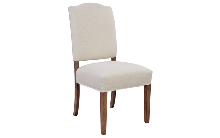 Hickory & Upholstered Dining Chair