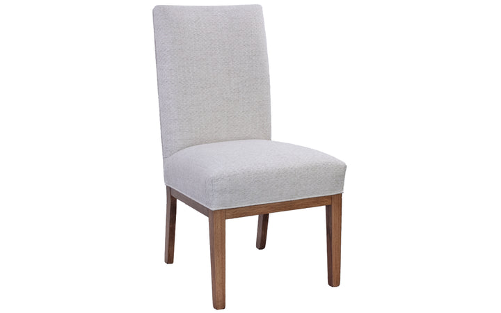 Hickory & Upholstered Dining Chair