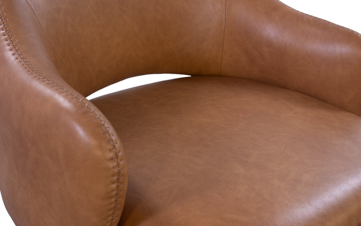 Kuka Upholstered Swivel Bar Stool