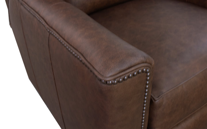 Smith Brothers Leather Push-Back Recliner