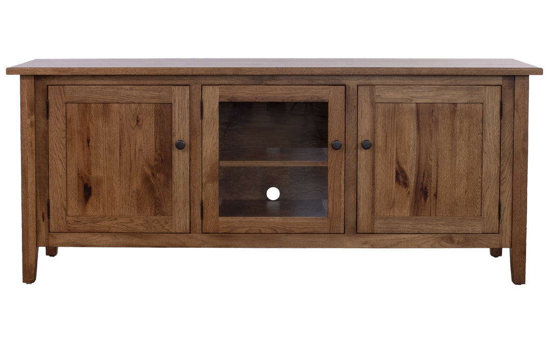 Rustic Hickory TV Console