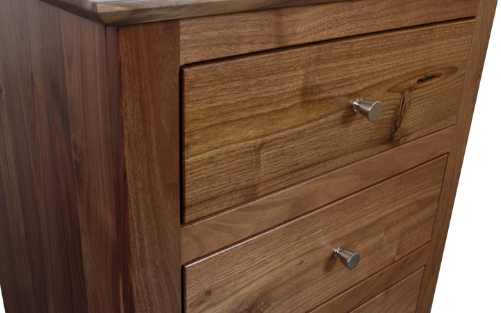 Rustic Walnut Nightstand