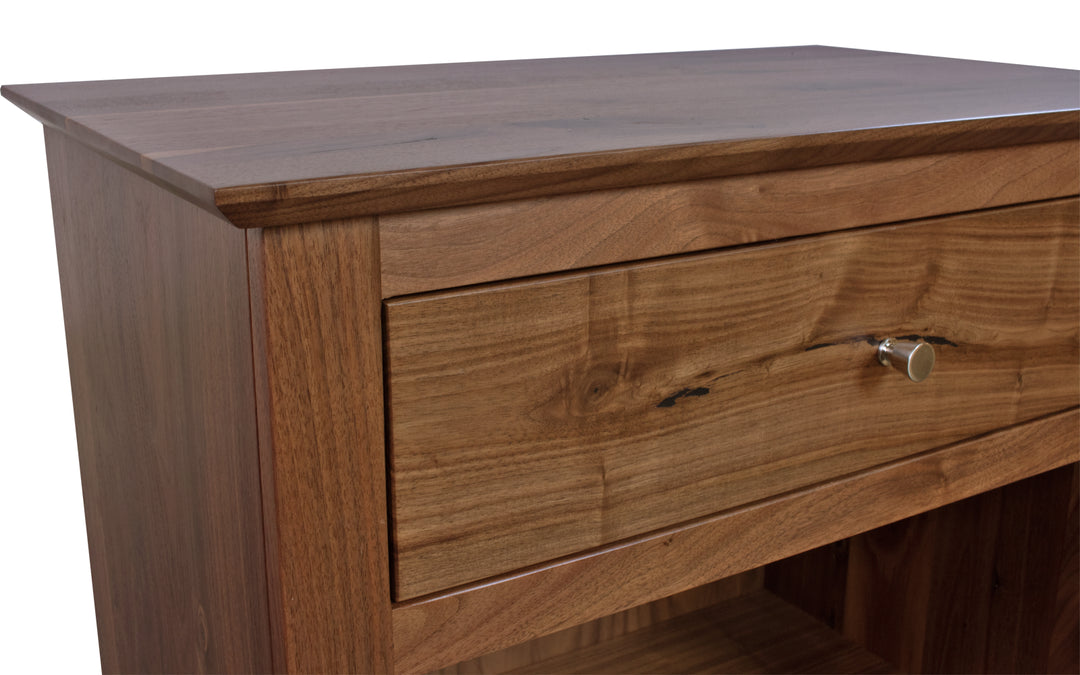 Rustic Walnut Nightstand