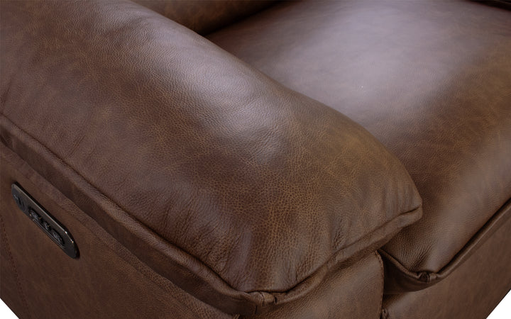 Violino Leather Power Reclining Sectional