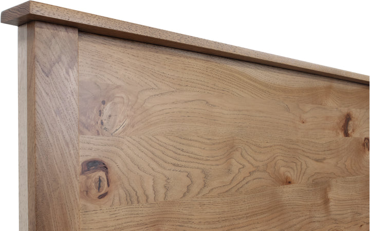 Rustic Hickory King Storage Bed
