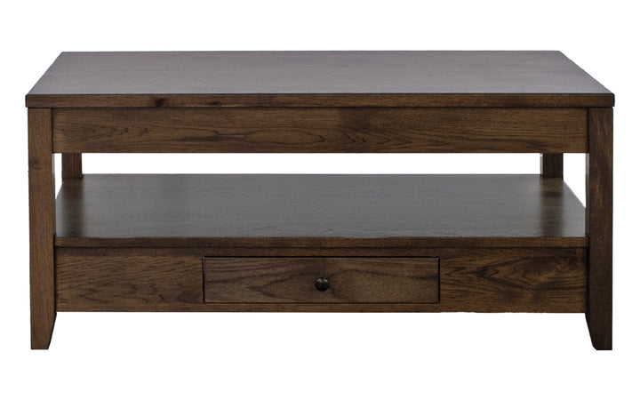 Rustic Hickory Lift Top Coffee Table