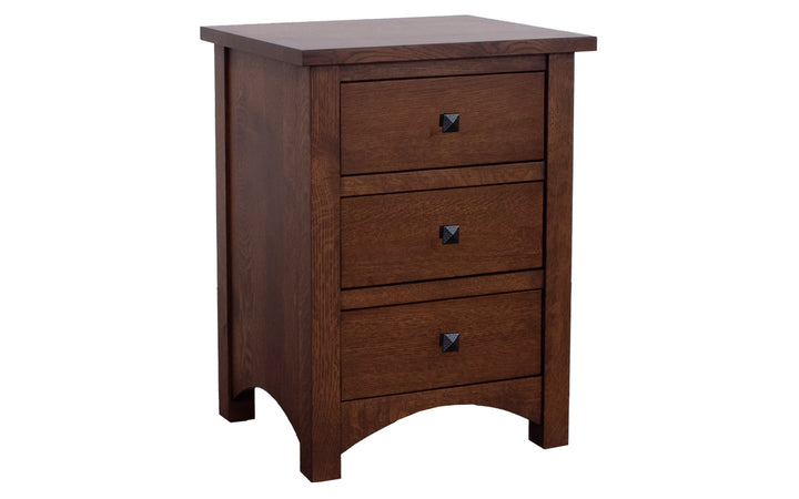 Rustic Quarterswan White Oak Nightstand