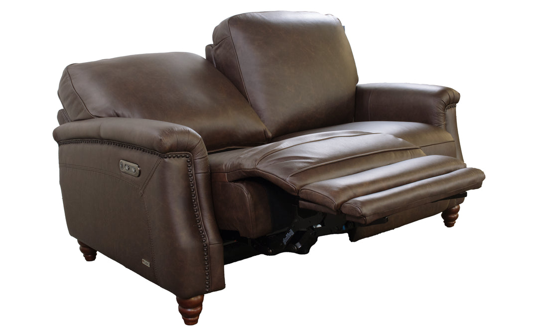 Violino Leather Power Reclining Loveseat