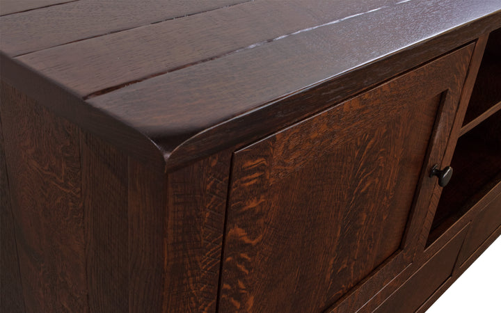 Rustic Quartersawn White Oak TV Console