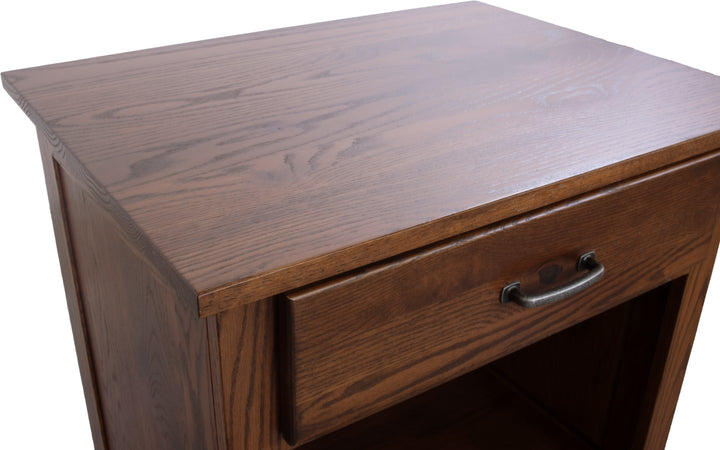 Rustic Oak Nightstand
