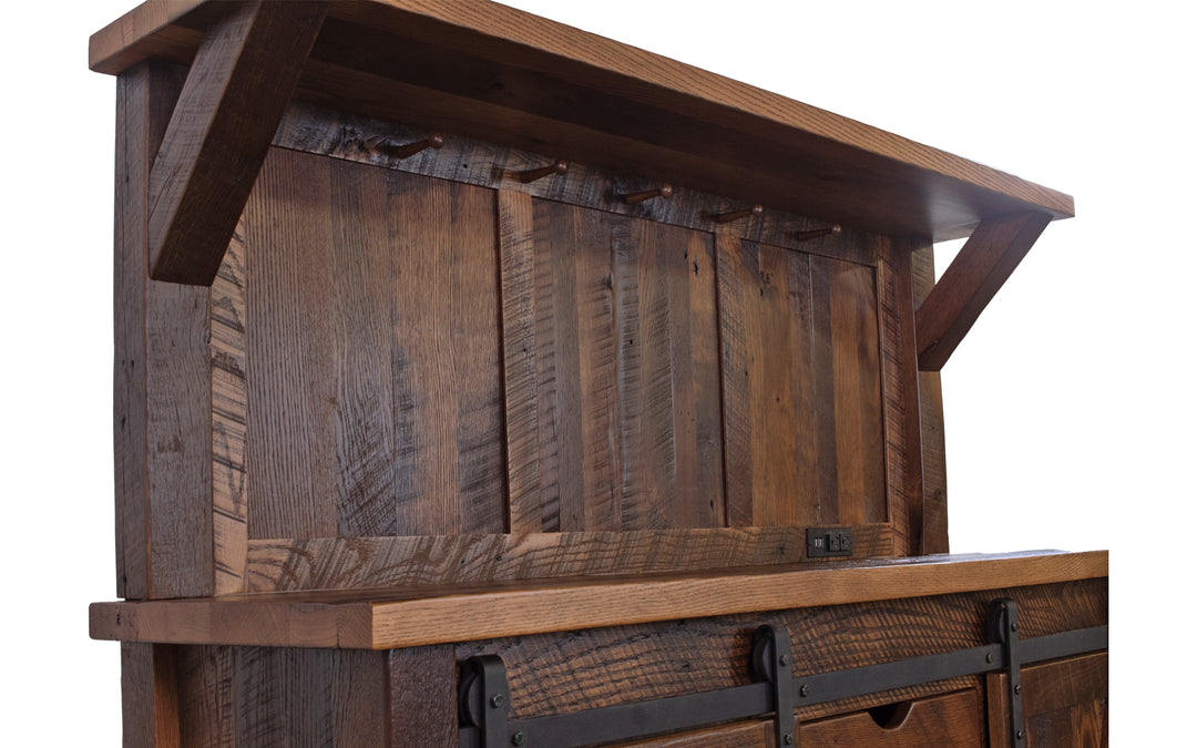 Reclaimed Barnwood Coffee Bar