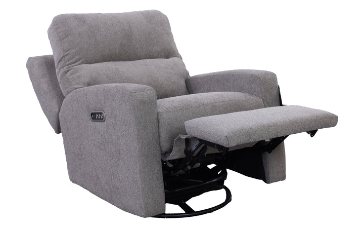 Decor-Rest Upholstered Power Swivel Recliner