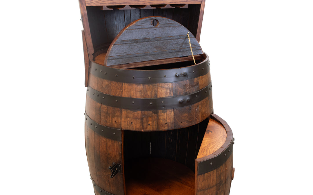 Barrel Hutch & Wine Rack