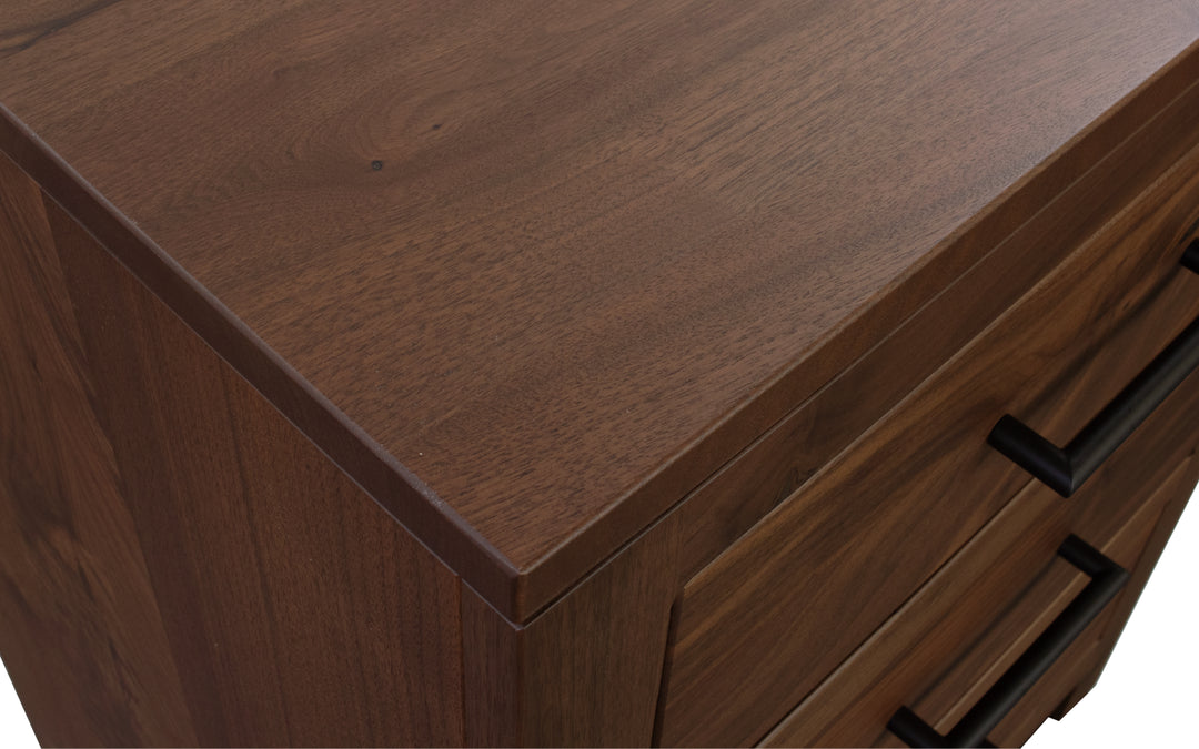 Rustic Walnut Nightstand
