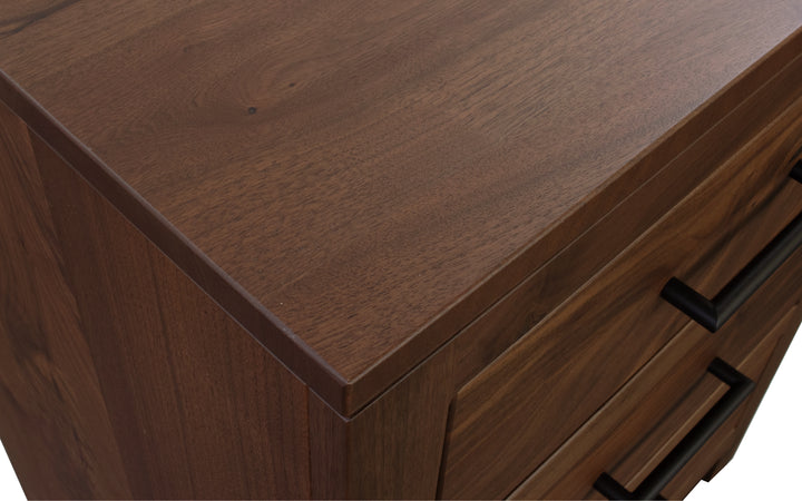 Rustic Walnut Nightstand
