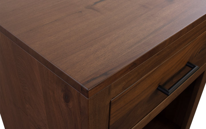 Rustic Walnut Nightstand