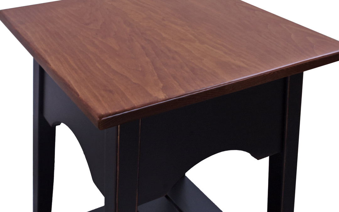 Pine Two Tone End Table