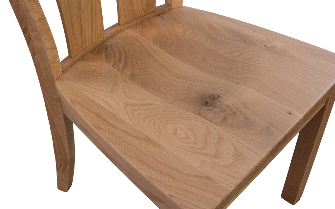 Rustic Flat Sawn White Oak Dining Chair