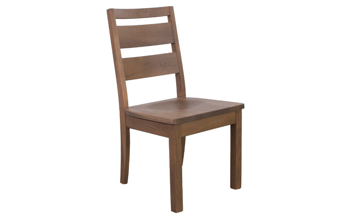 Rustic Flat Sawn White Oak Dining Chair