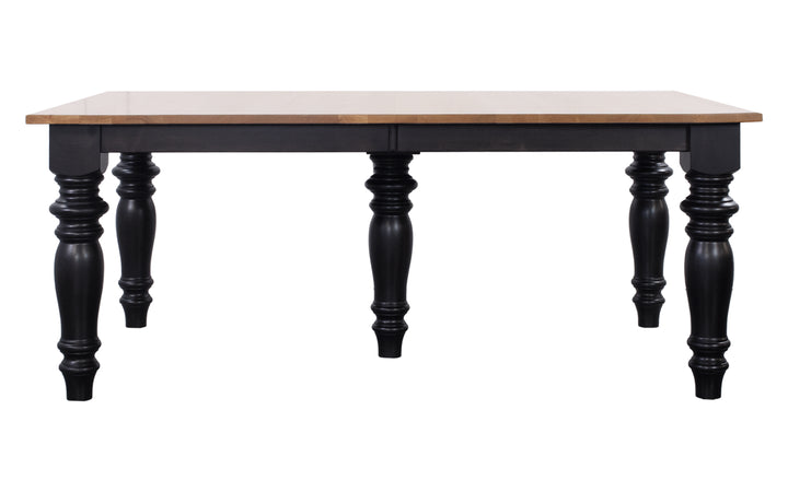 Rustic Hickory & Brown Maple Two Tone Dining Table
