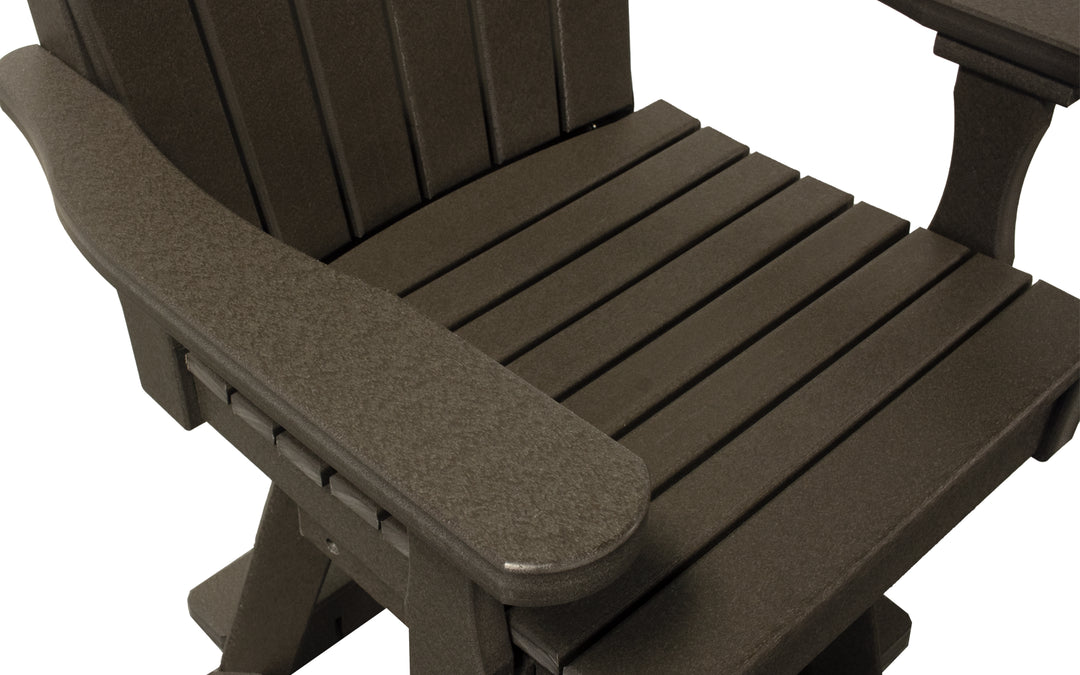 Outdoor Counter Height Swivel Chair - Coffee