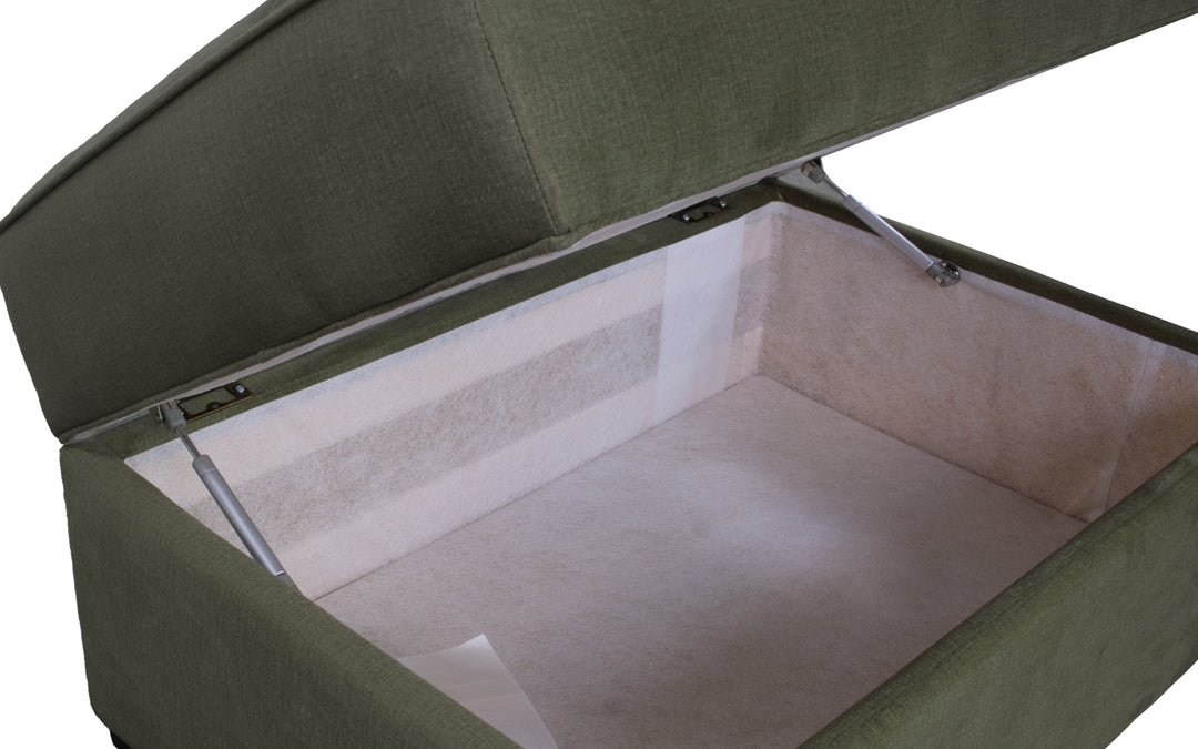 Decor-Rest Upholstered Storage Ottoman