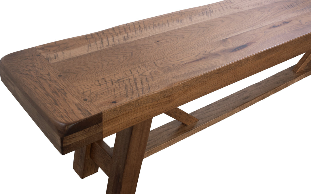 Rustic Hickory Bench
