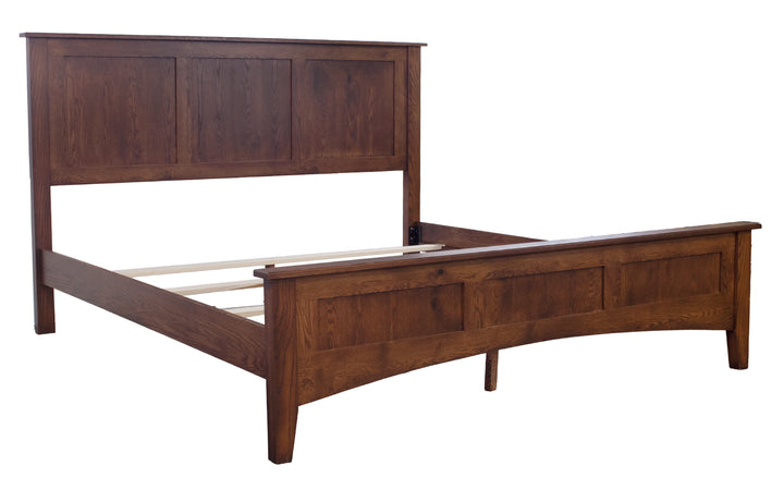 Rustic Oak King Bed