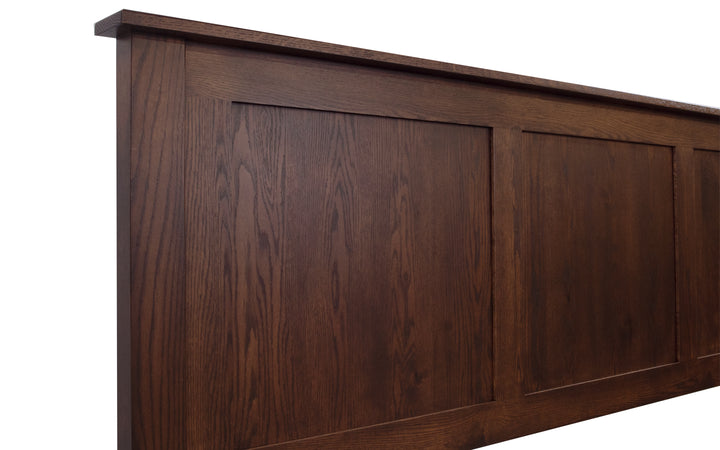 Rustic Oak King Bed