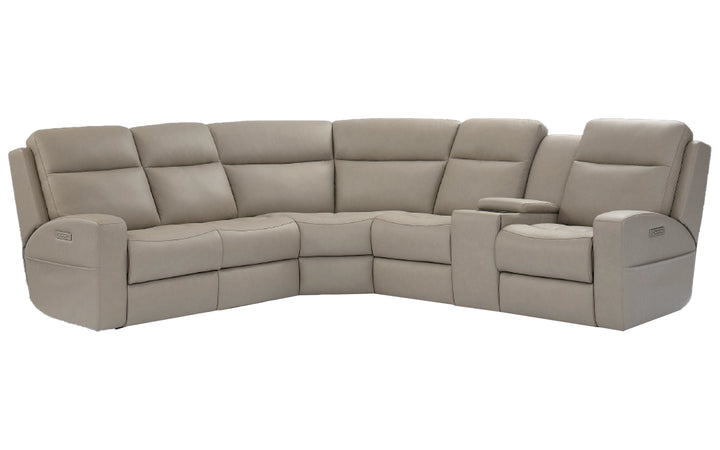 InMotion Leather Power Reclining Sectional