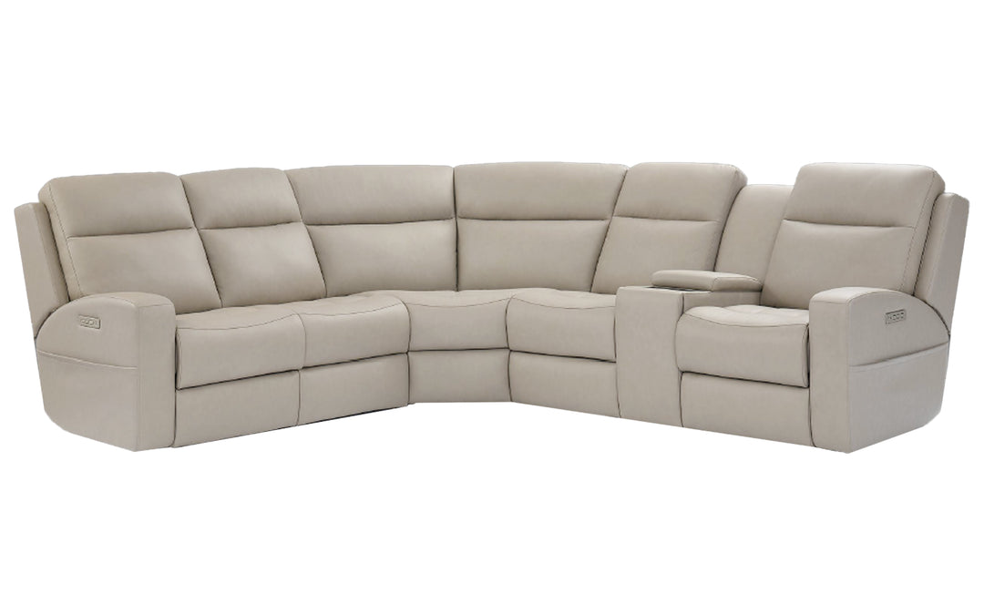 InMotion Leather Power Reclining Sectional
