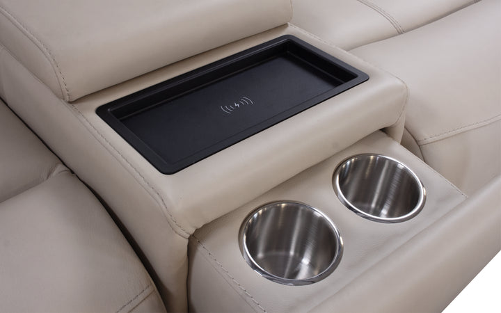 InMotion Leather Power Reclining Sectional