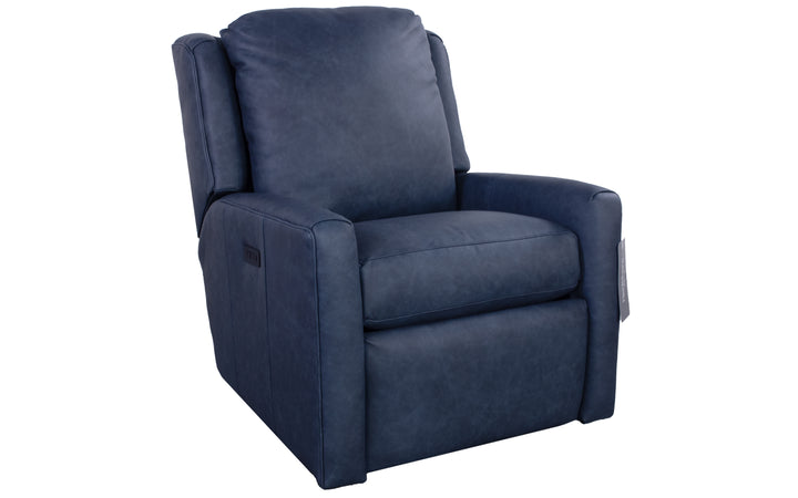 Smith Brothers Leather Power Swivel Recliner