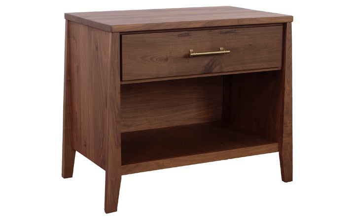 Rustic Walnut Nightstand