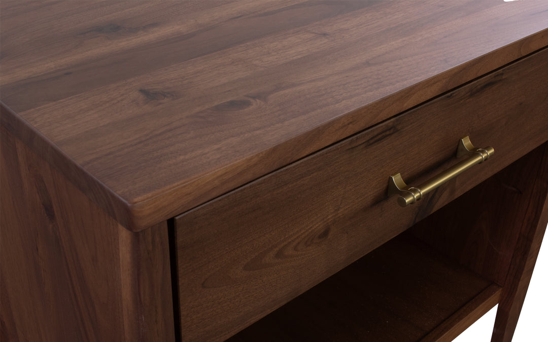 Rustic Walnut Nightstand