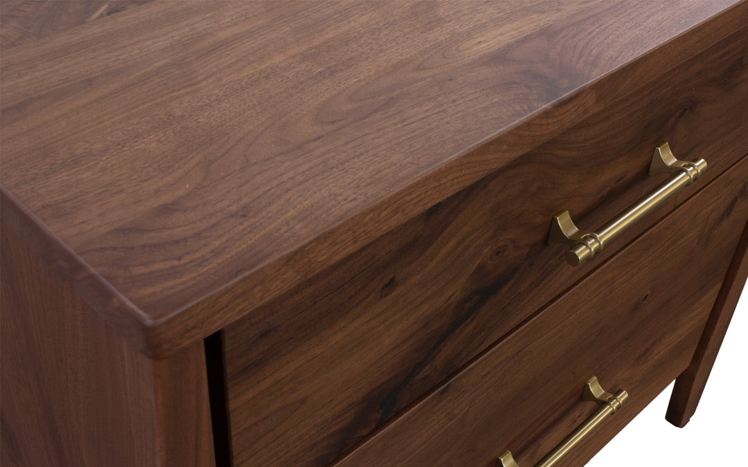 Rustic Walnut Nightstand