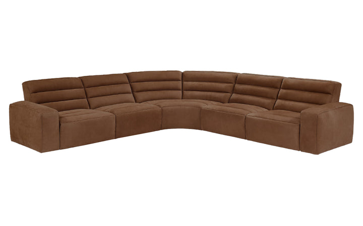 InMotion Leather Power Reclining Sectional