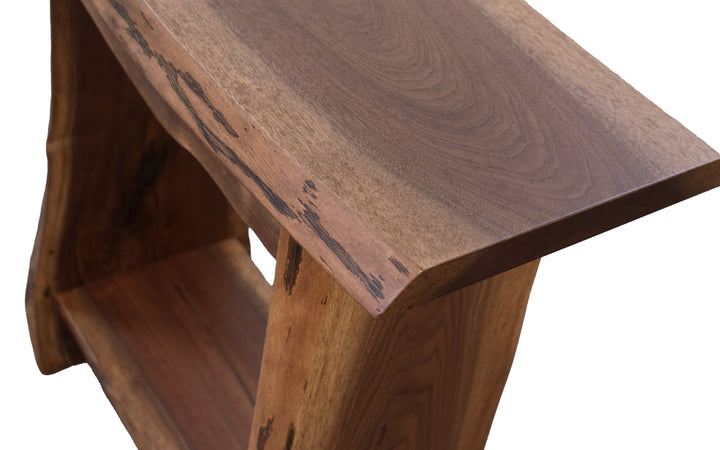 Walnut Live Edge End Table