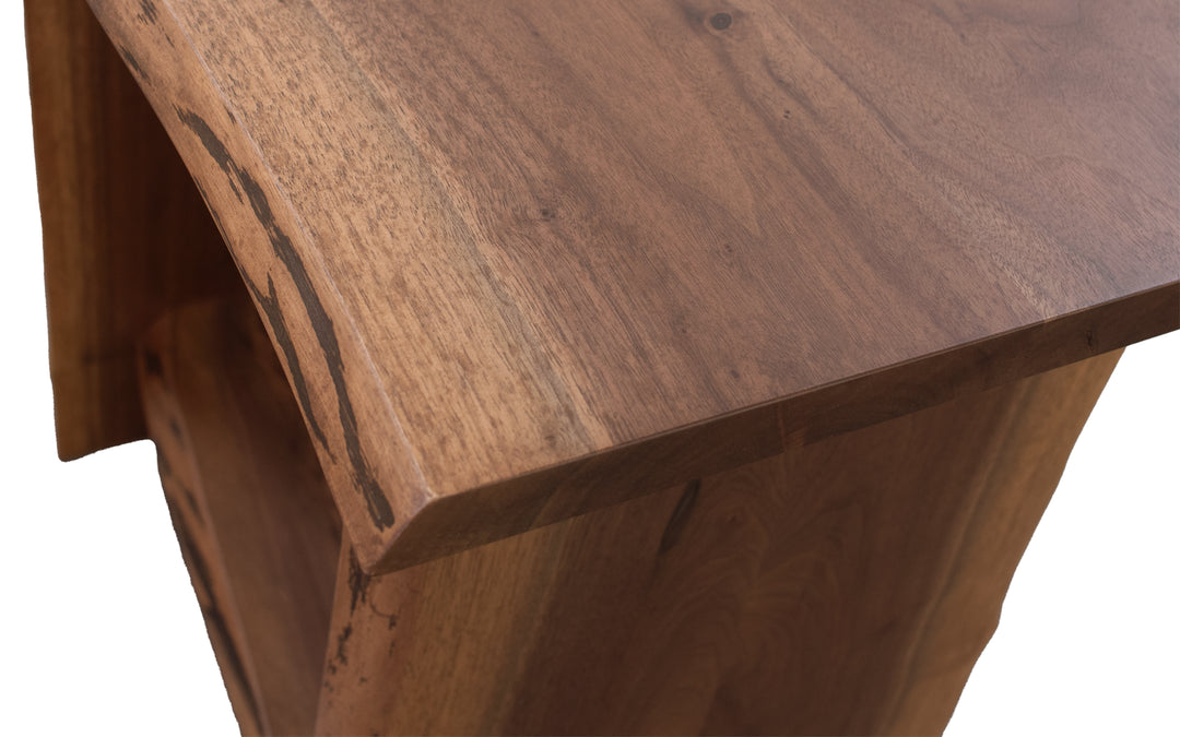 Walnut Live Edge End Table