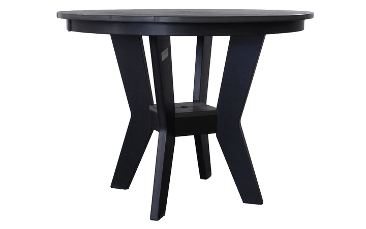 Outdoor Counter Table - Black & Coffee