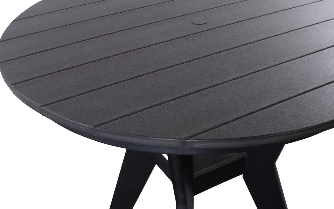 Outdoor Counter Table - Black & Coffee