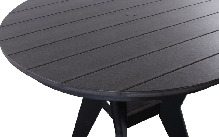 Outdoor Counter Table - Black & Coffee